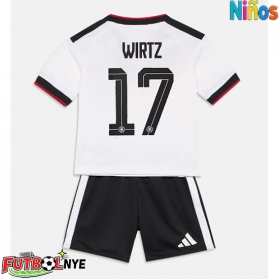 Camiseta Alemania Florian Wirtz #17 Primera Equipación para niños Mundial 2026 manga corta (+ pantalones cortos)